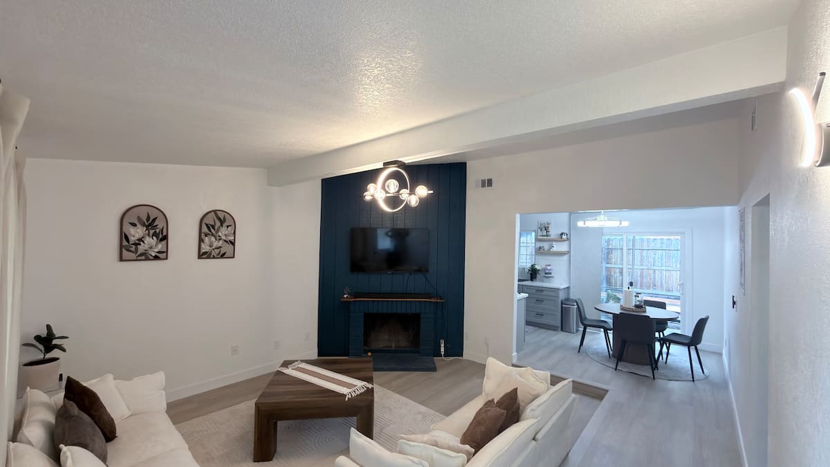 Living room of the Stockton duplex